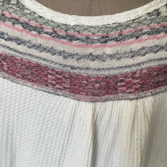 Free People Long Sleeve Waffle Shirt - XS - Picture 5 of 11